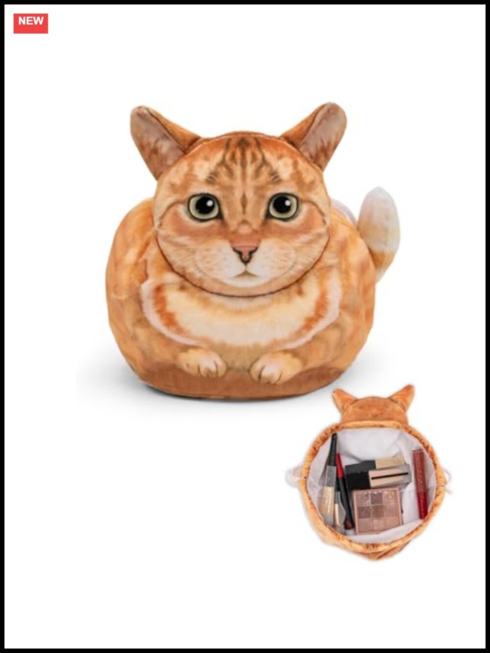 Cat Drawstring Makeup Bag, Travel Cosmetic Organizer, Cat Lover Gift